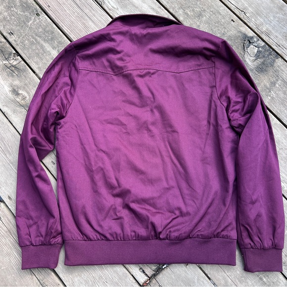 MERC London The Harrington Jacket in Burgundy Wine Red NWT - Picture 5 of 5